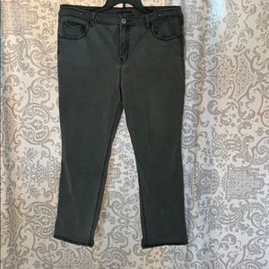 Dark gray denim jeans